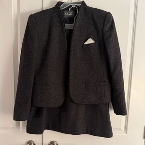 2pc Dallas Black Blazer and Skirt Set size 16/17